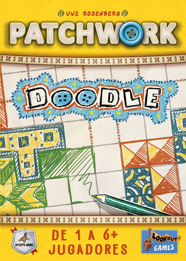 Patchwork Doodle: el mismo edredón convertido en un roll and write que no espera a nadie